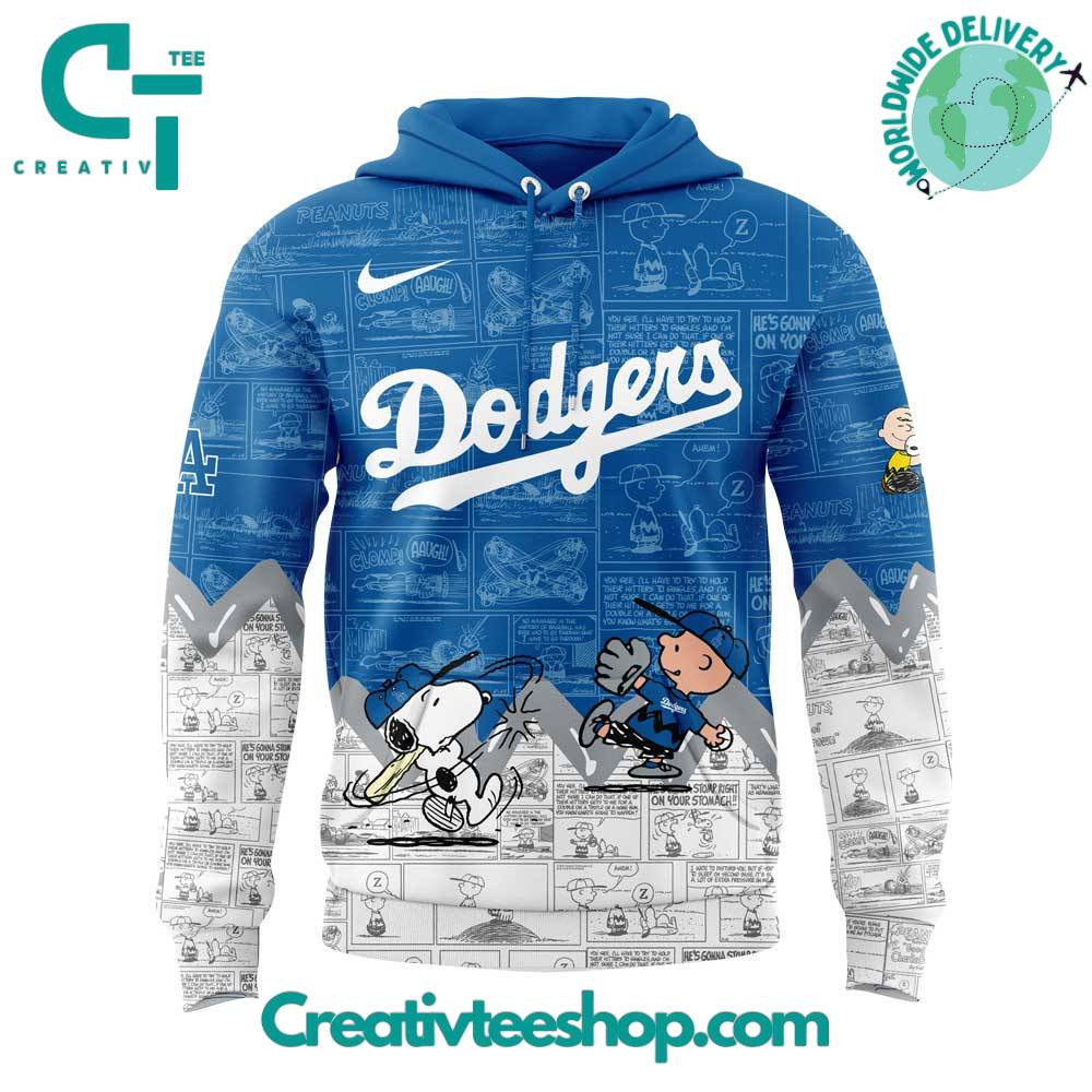 Los Angeles Dodgers 75th Anniversary of Peanuts Hoodie