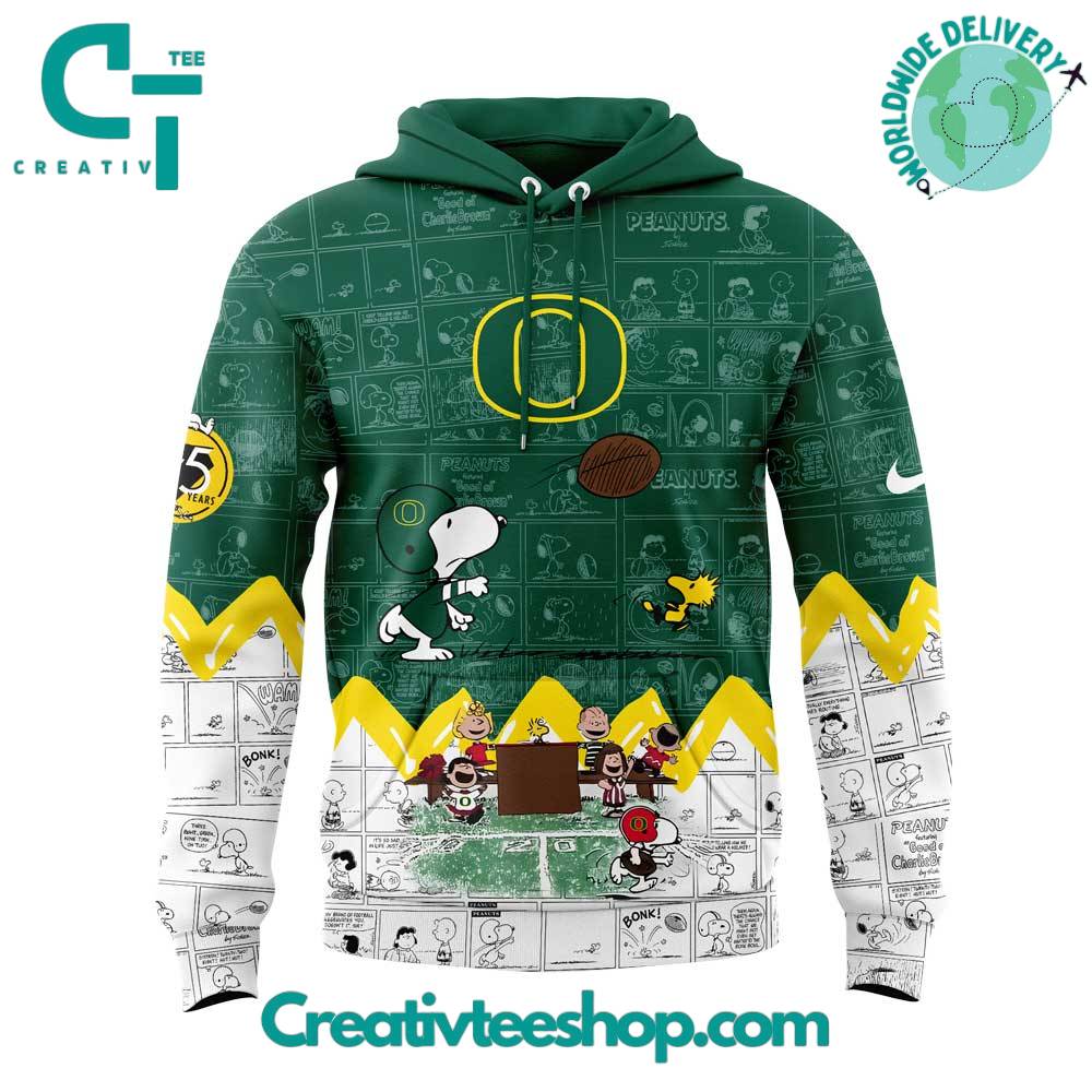 Oregon Football 75th Anniversary of Peanuts Special Hoodie