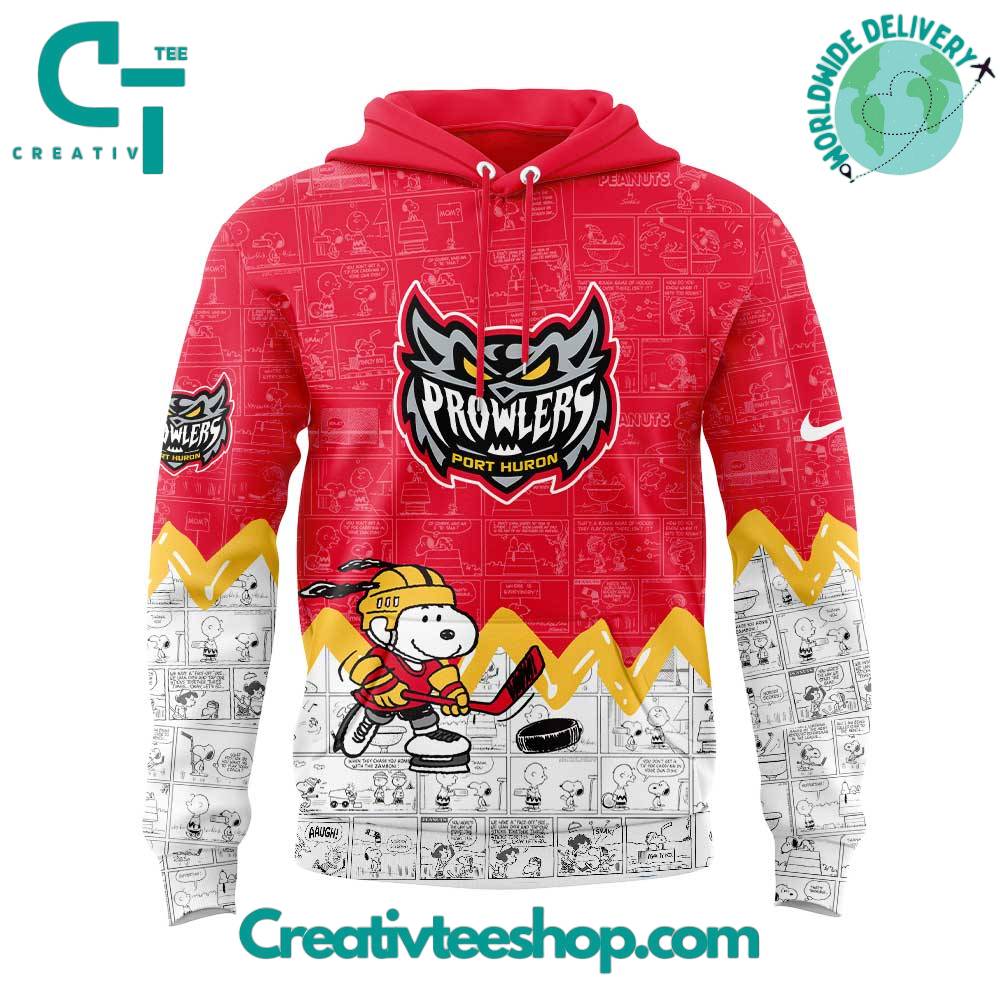 Port Huron Prowlers 75th Anniversary of Peanuts Special Hoodie