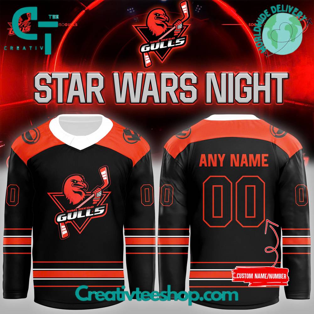 San Diego Gulls x Star Wars Night Special Hockey Jersey