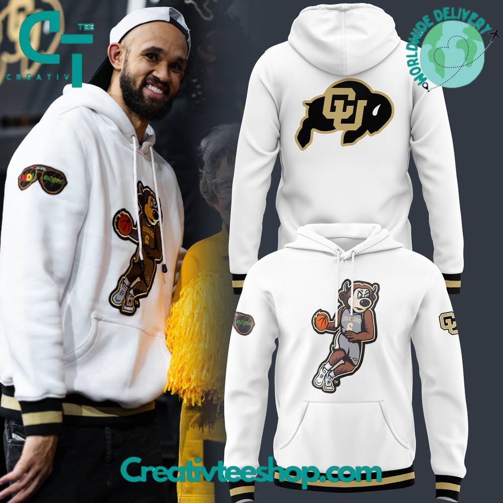 Colorado Buffaloes White Chip Basketball Special Hoodie
