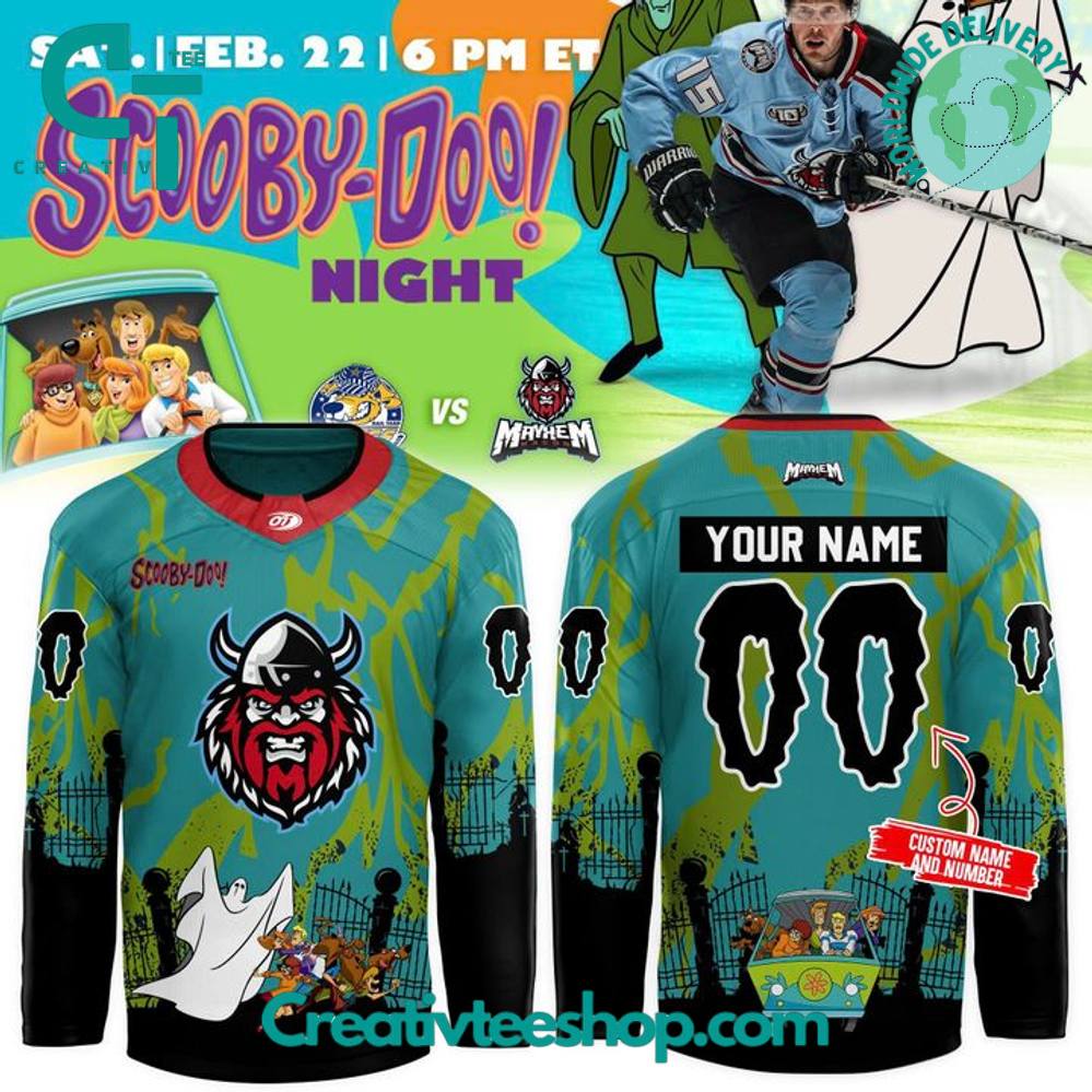 Macon Mayhem x Scooby Doo Night Special Hockey Jersey