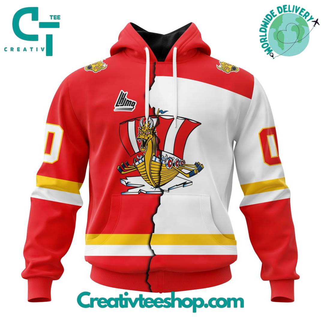Baie-Comeau Drakkar LHJMQ Personalized Mix Design Hoodie