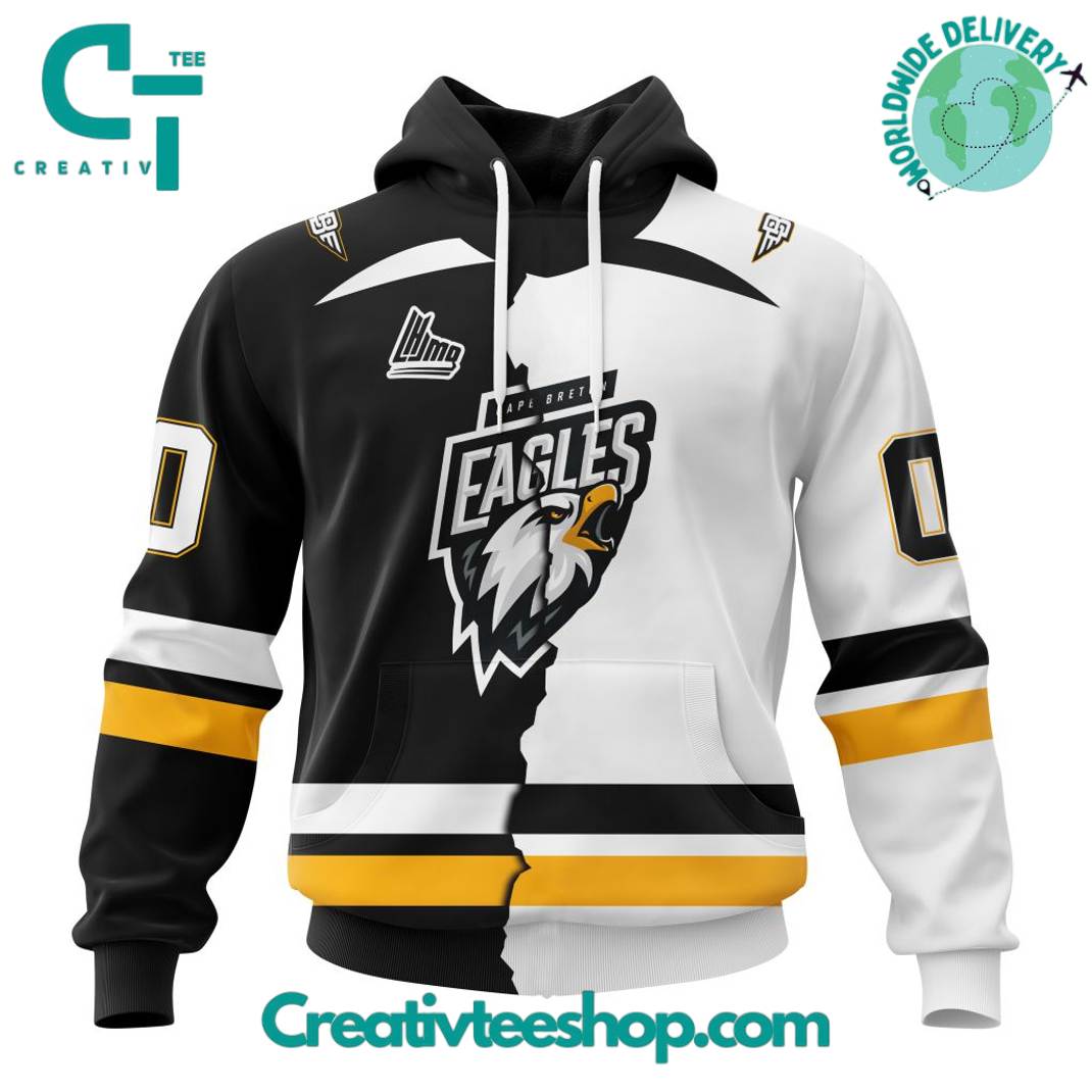 Cape Breton Eagles LHJMQ Personalized Mix Design Hoodie