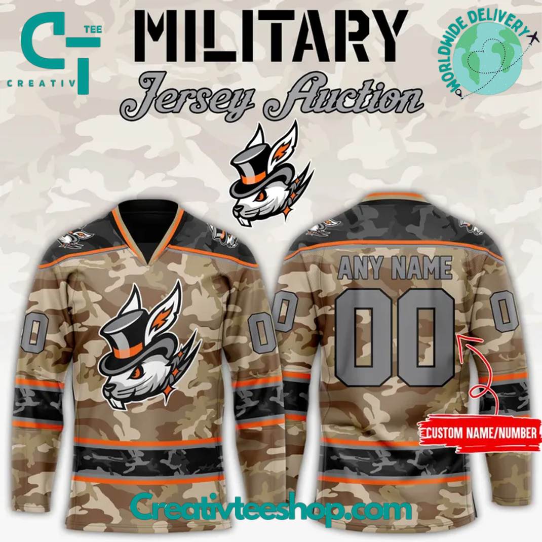 Danbury Hat Tricks x Military Camo Hockey Jersey