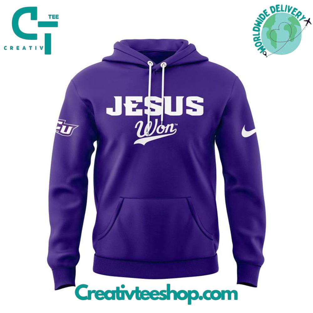 ACU Baseball Jesus Won Special Purple Hoodie