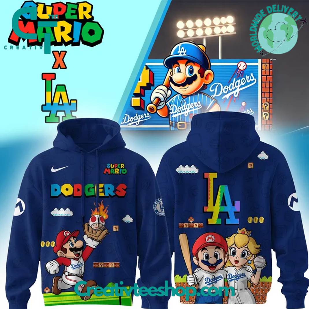 Los Angeles Dodgers MLB x Super Mario Night Special Edition Hoodie