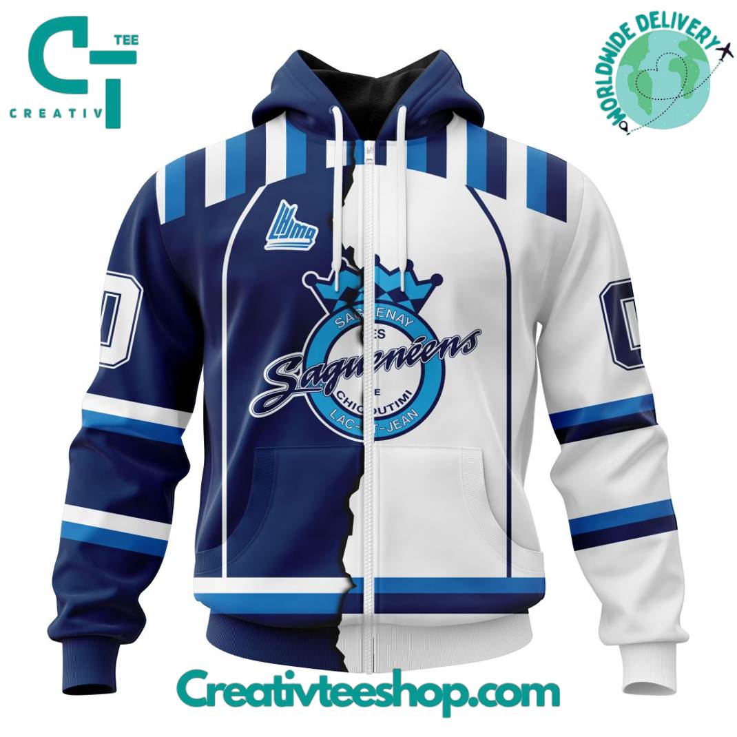 Chicoutimi Saguenens LHJMQ Personalized Mix Design Hoodie