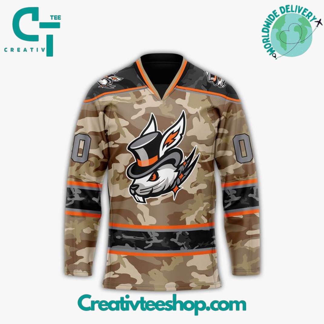 Danbury Hat Tricks x Military Camo Hockey Jersey