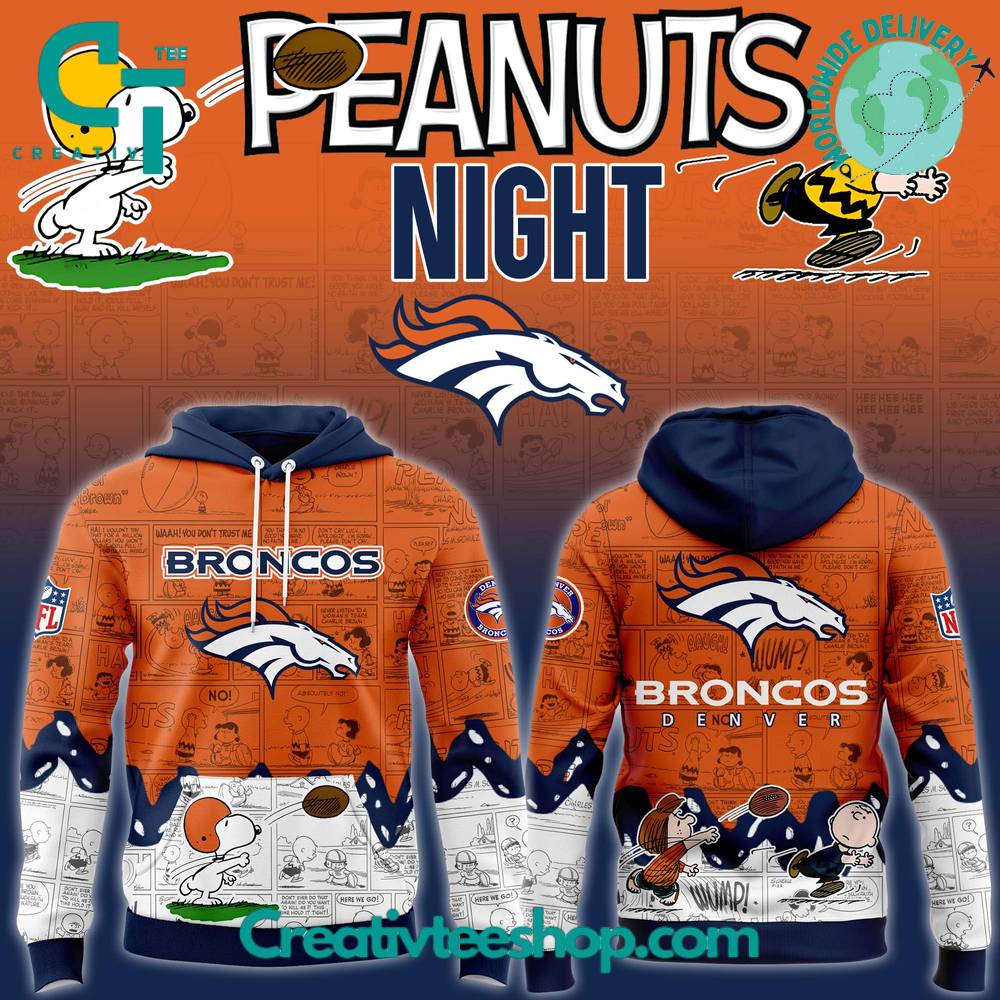 Denver Broncos 75th Anniversary of Peanuts Hoodie