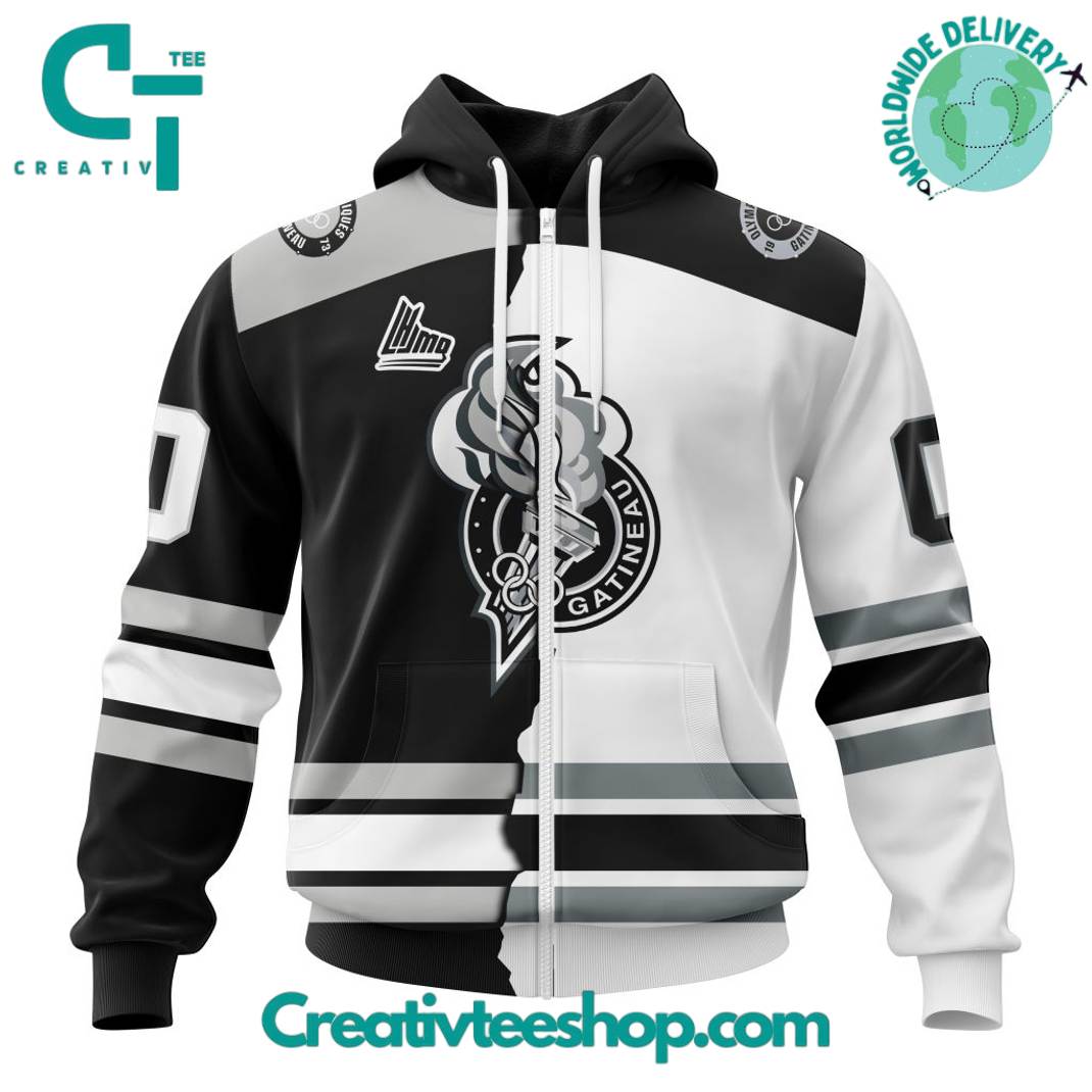 Gatineau Olympiques LHJMQ Personalized Mix Design Hoodie