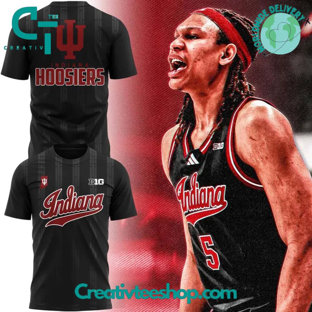 Indiana Hoosiers Basketball Special Black Uniform Tee