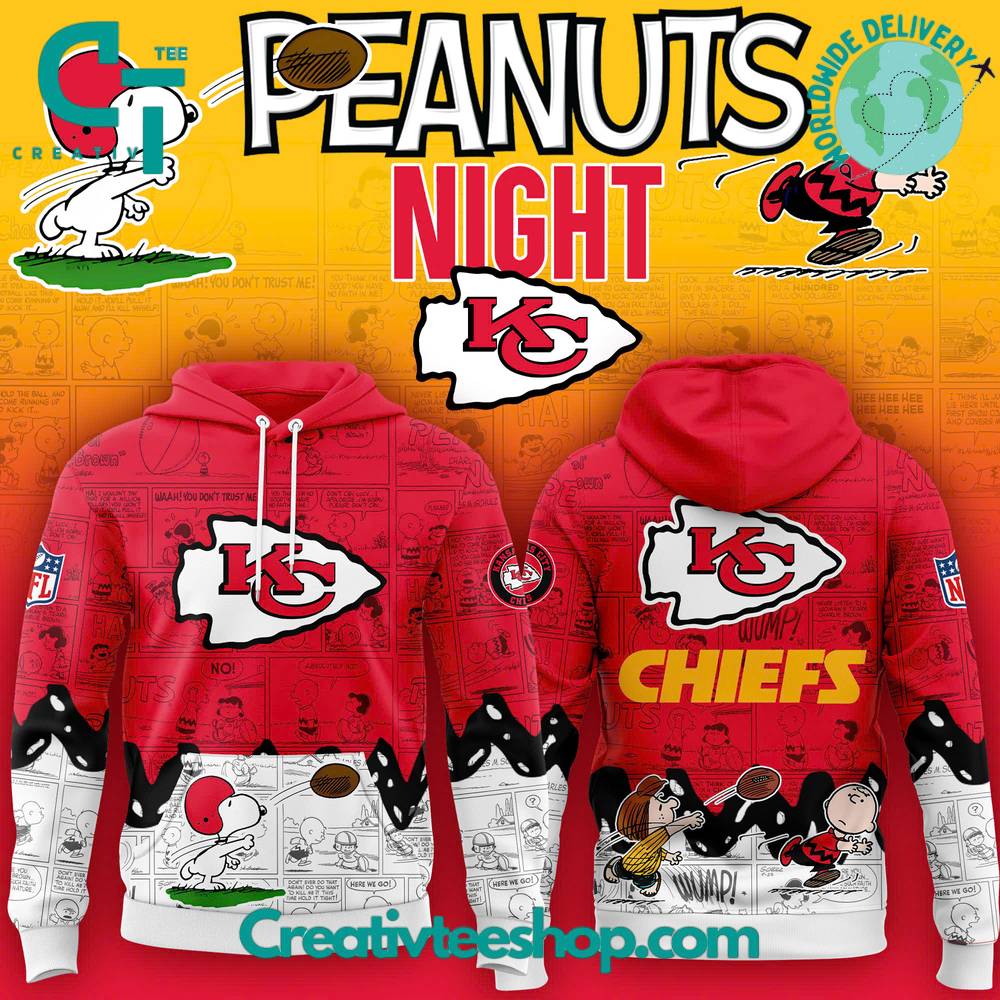 Kansas City Chiefs 75th Anniversary of Peanuts Hoodie