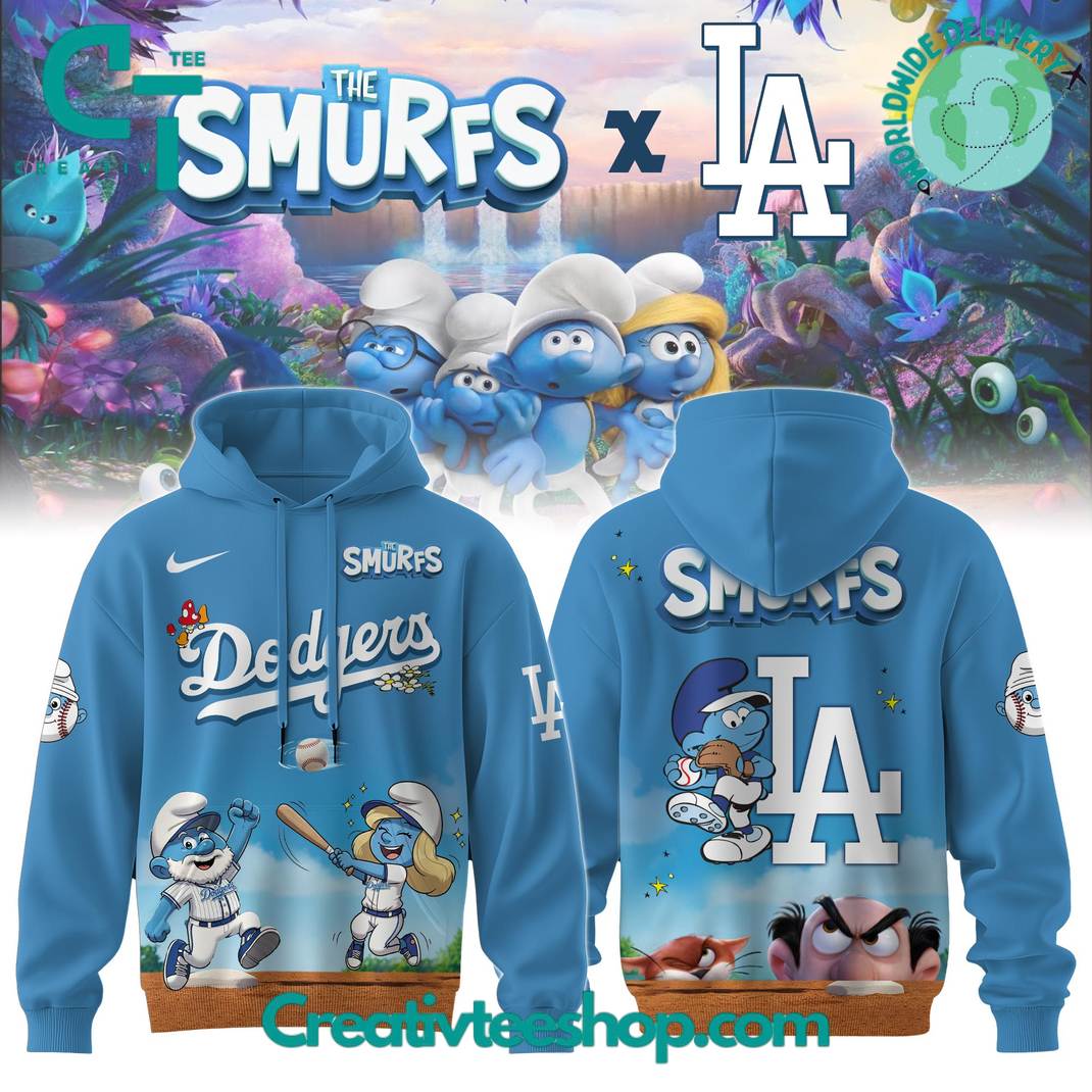 Los Angeles Dodgers MLB x The Smurfs Night Special Hoodie