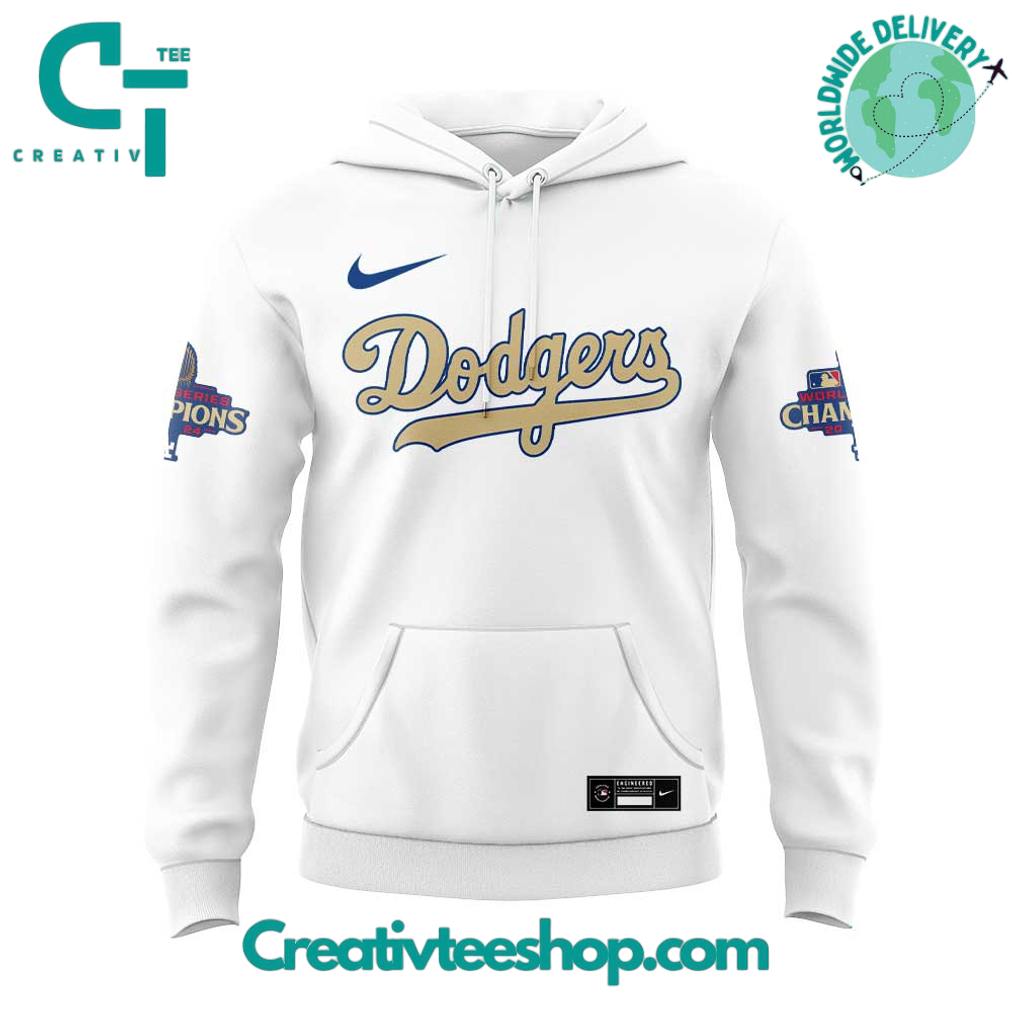 Los Angeles Dodgers Gold Collection Uniform Shohei Ohtani Special White Hoodie