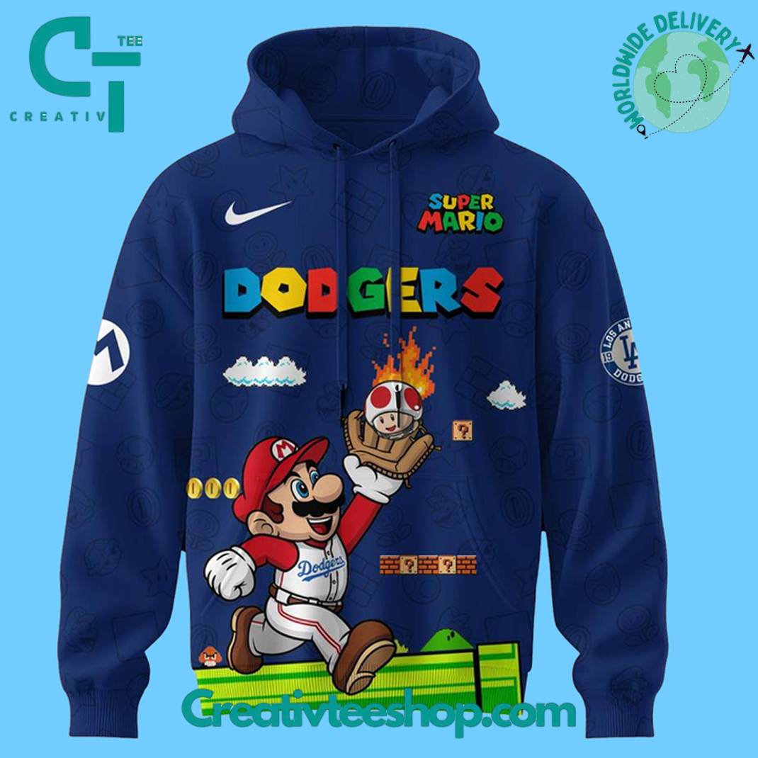 Los Angeles Dodgers MLB x Super Mario Night Special Edition Hoodie