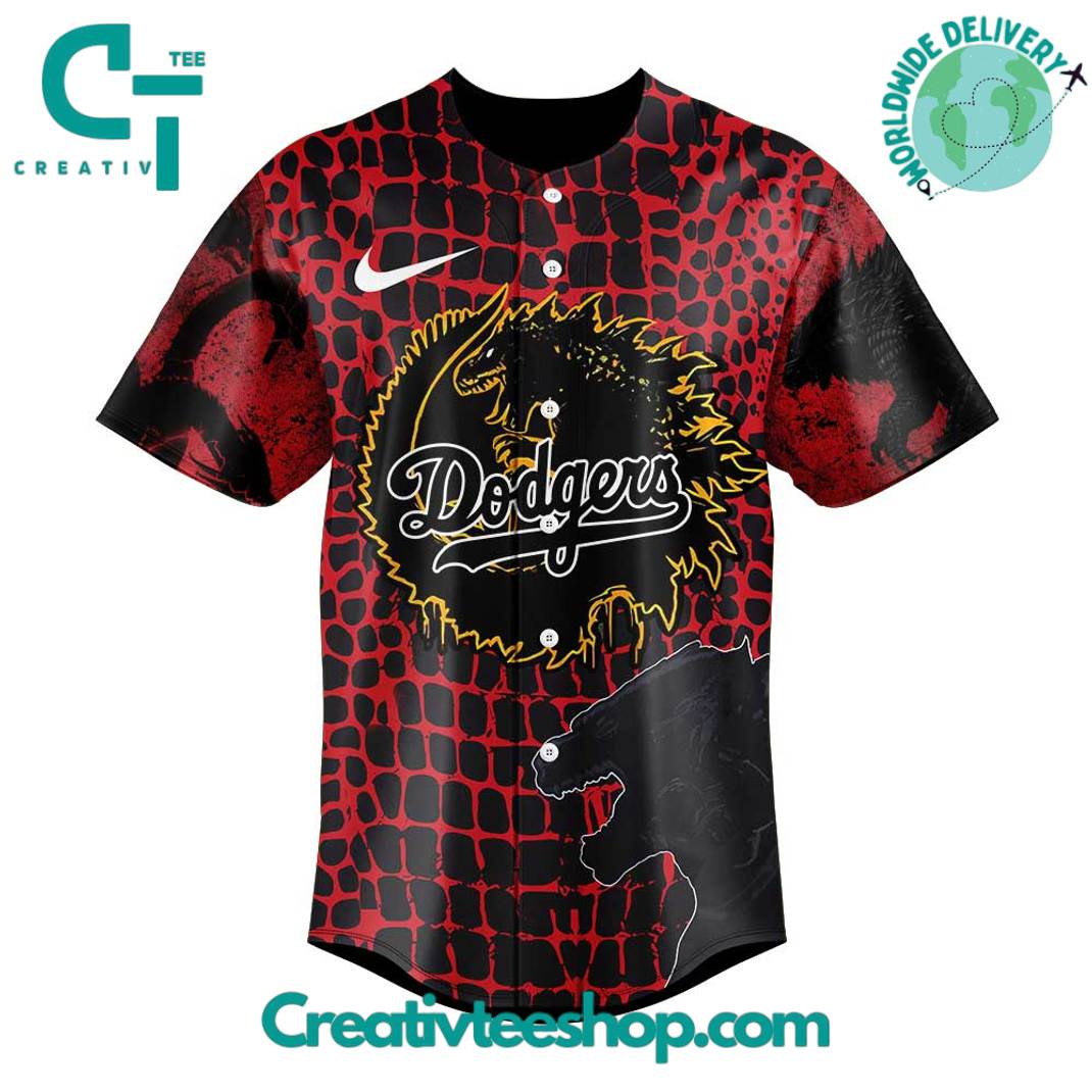 Los Angeles Dodgers x Godzilla Exclusive Baseball Jersey