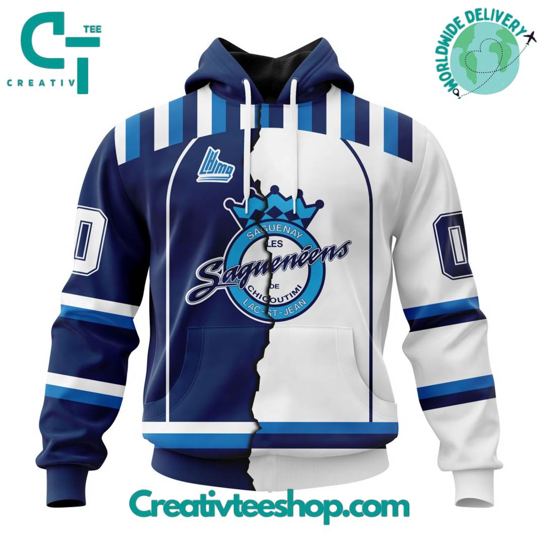 Chicoutimi Saguenens LHJMQ Personalized Mix Design Hoodie