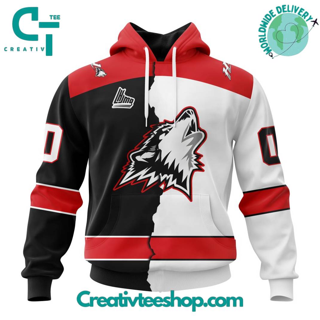 Rouyn-Noranda Huskies LHJMQ Personalized Mix Design Hoodie