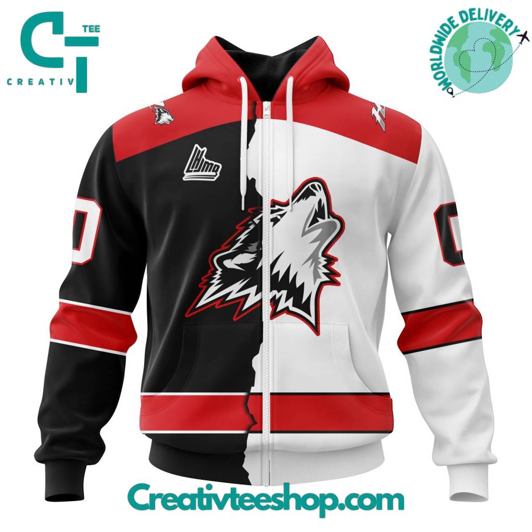 Rouyn-Noranda Huskies LHJMQ Personalized Mix Design Hoodie