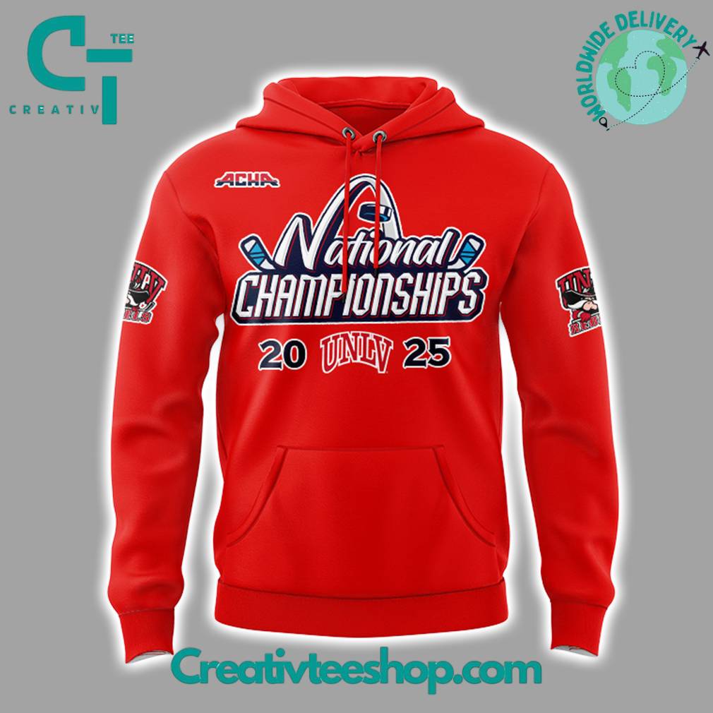 UNLV Rebels 2025 NATIONAL CHAMPIONS Red Hoodie