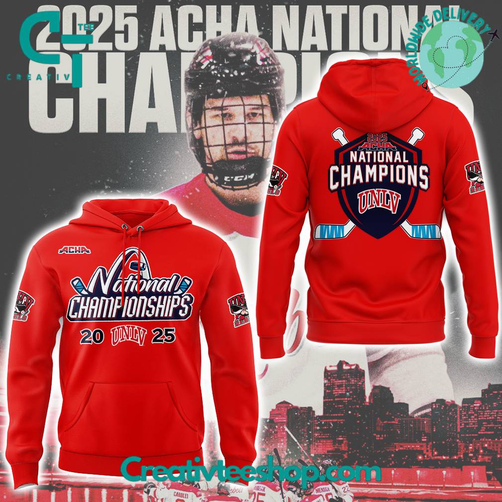 UNLV Rebels 2025 NATIONAL CHAMPIONS Red Hoodie