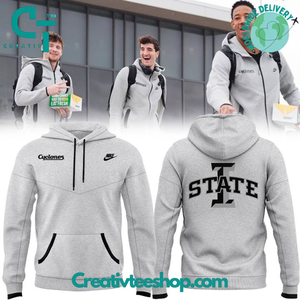 Iowa Cyclones Basketball Special New Grey Hoodie