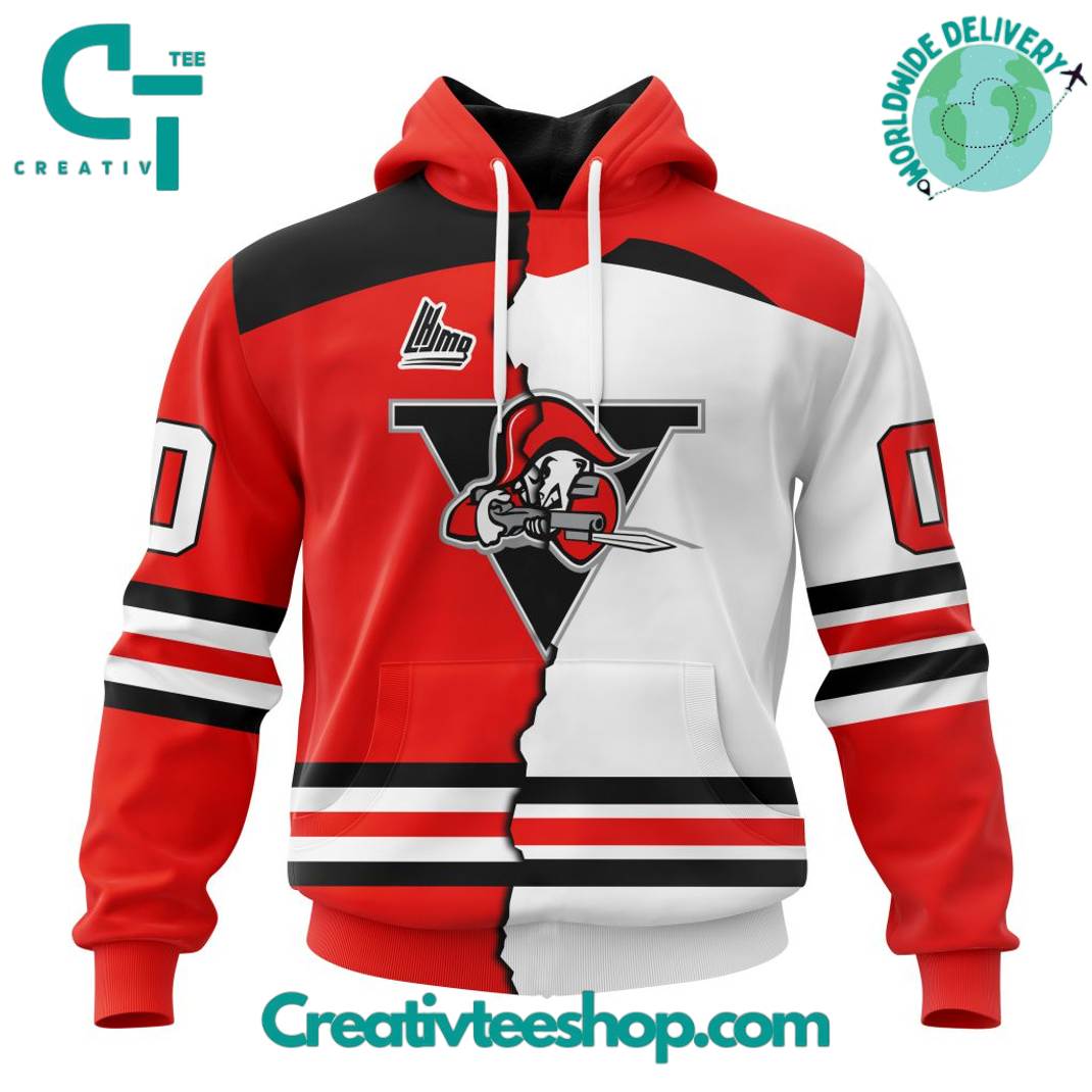 Drummondville Voltigeurs LHJMQ Personalized Mix Design Hoodie