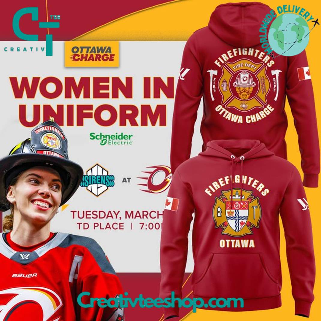 Ottawa Charge x Firefighters Special New 2025 Hoodie
