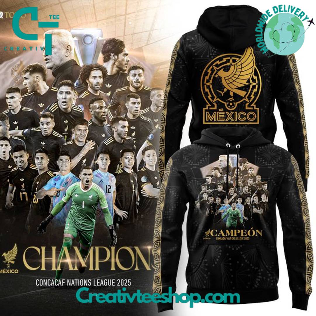 Mexican National Team 2025 Concacaf Nations League Champions Special Hoodie