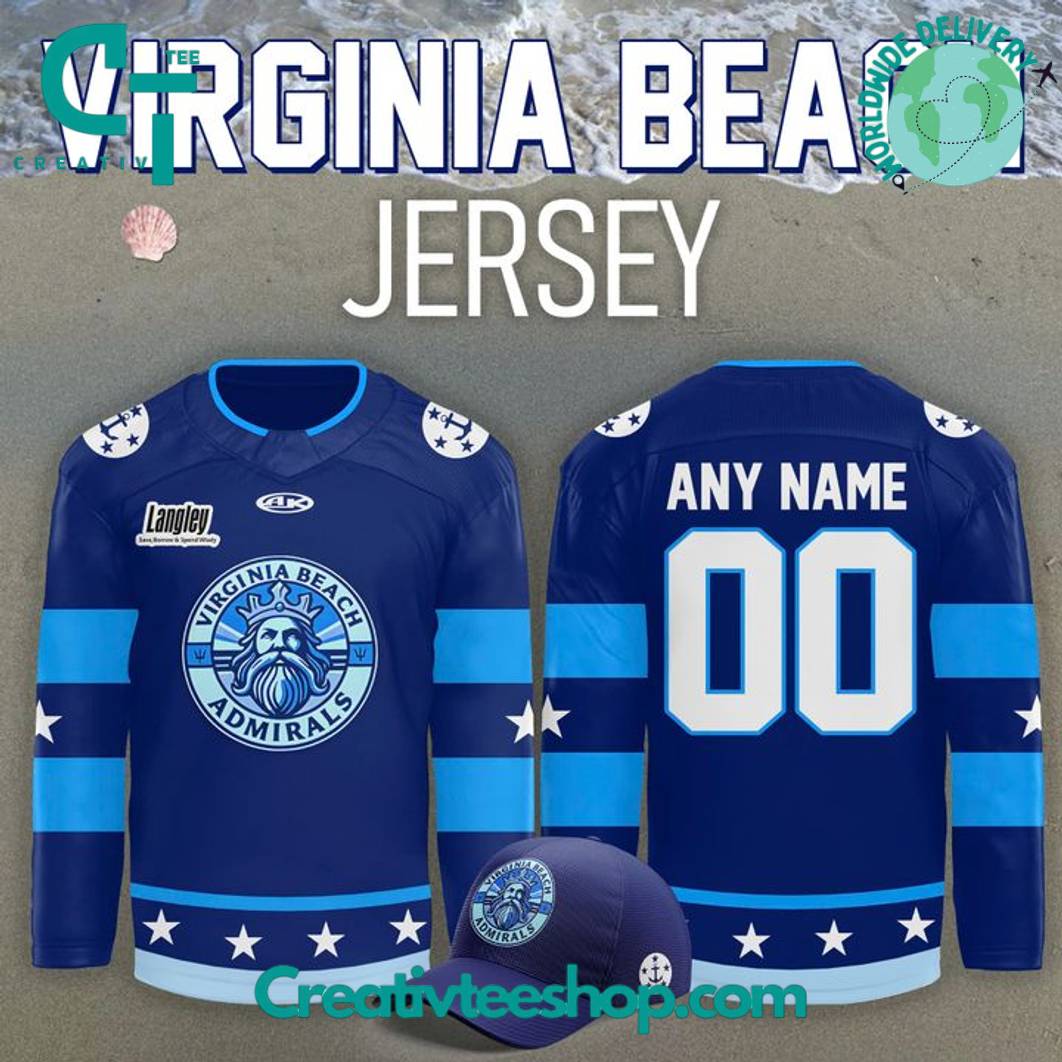 Norfolk Admirals Virginia Beach Limited Edition Hockey Jersey
