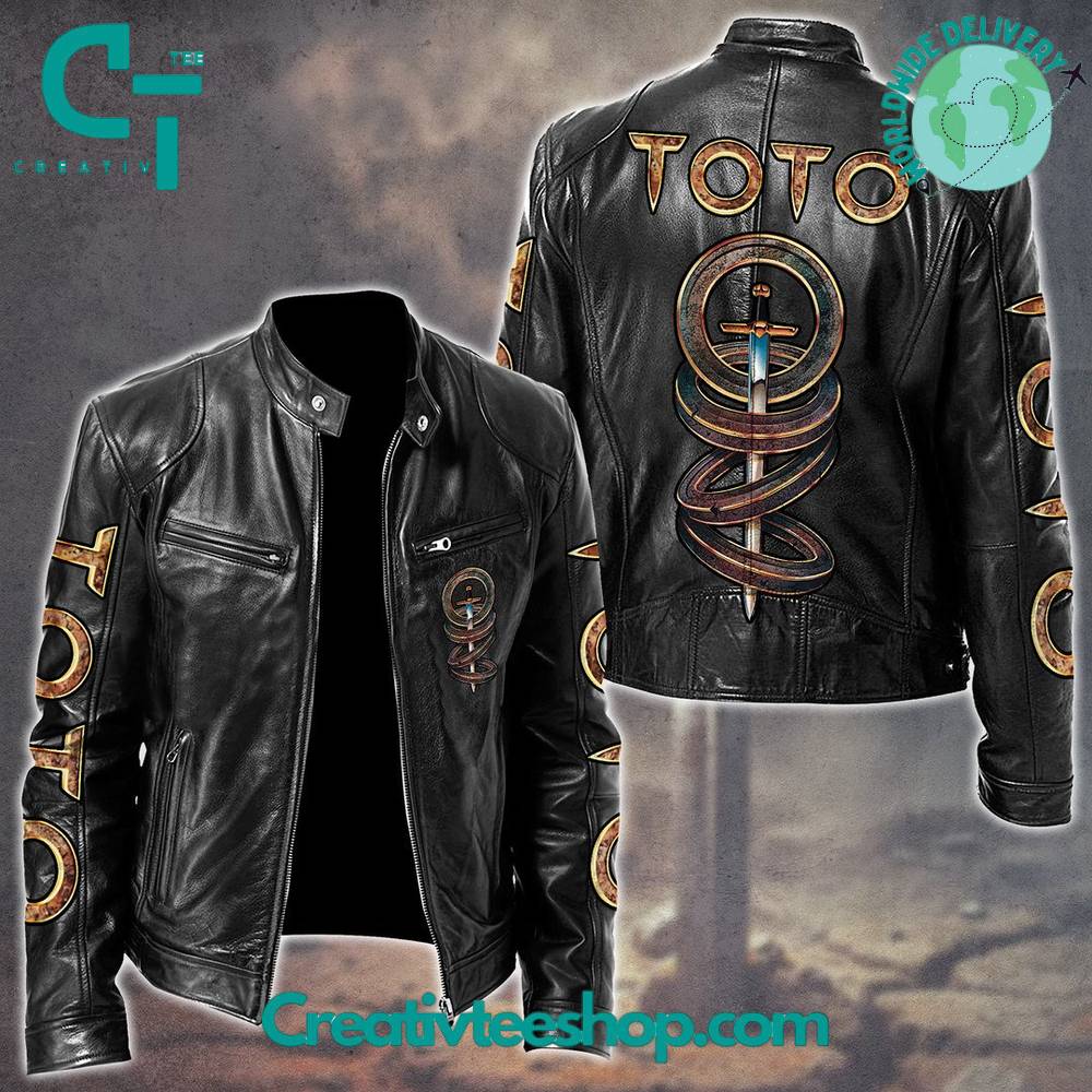 Toto Band Special Black Leather Jacket