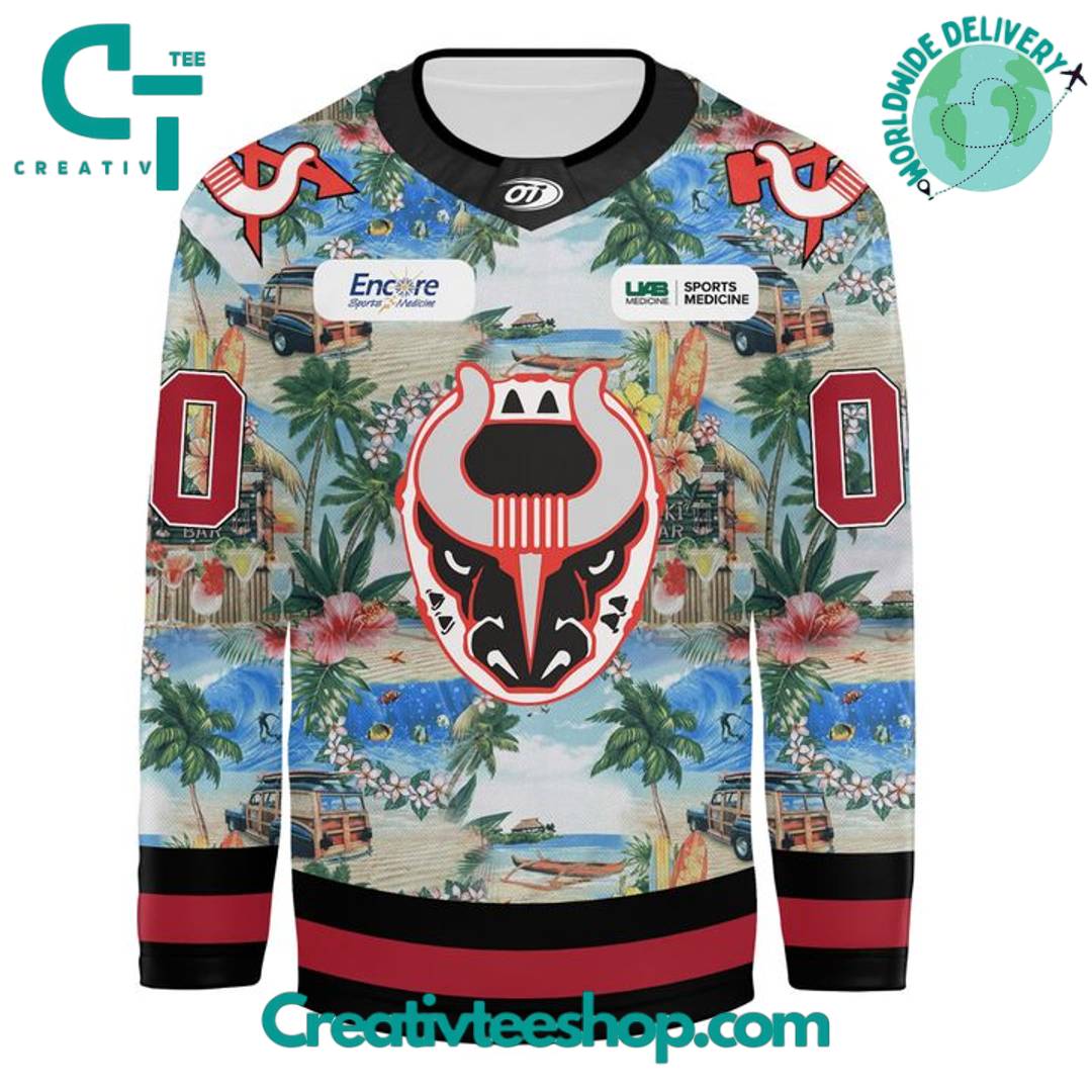 Birmingham Bulls Margaritaville Night 2025 Special Hockey Jersey