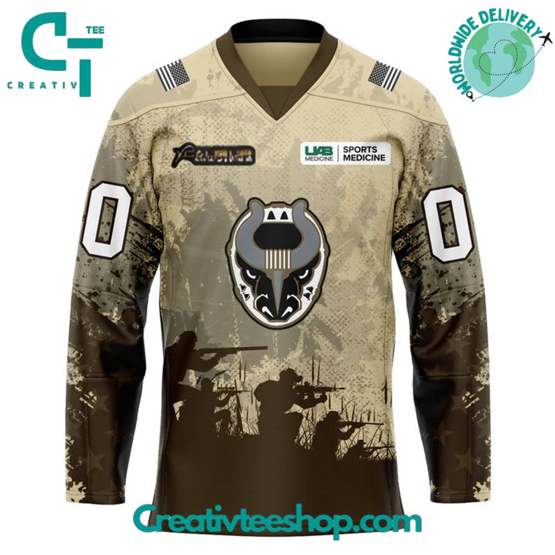 Birmingham Bulls Military Night 2025 Special Hockey Jersey