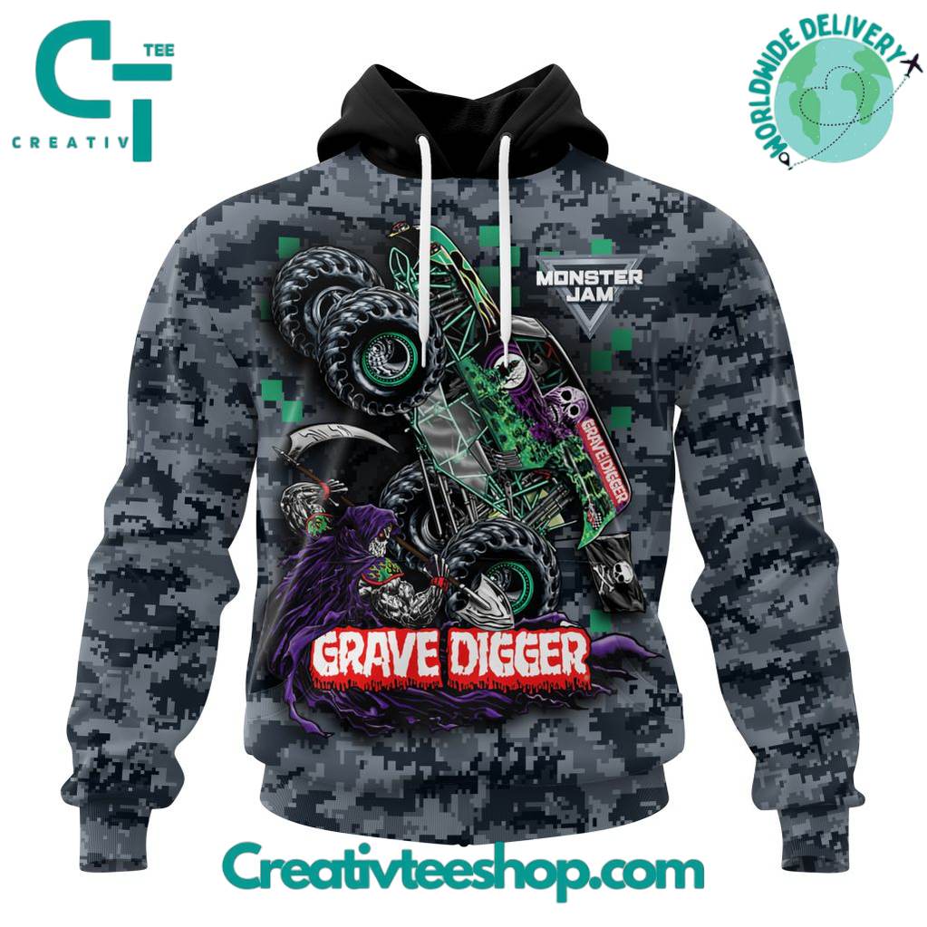 Grave Digger Monster Jam Special Design Hoodie