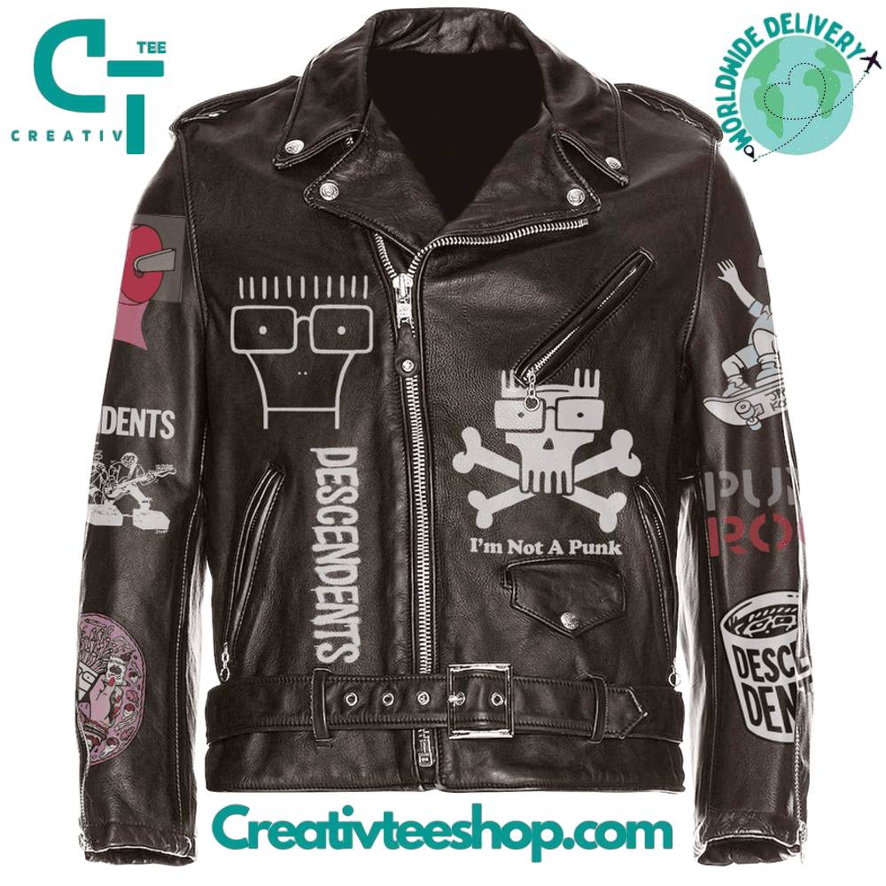 Descendents Circle Jerks 2025 Tour Leather Jacket