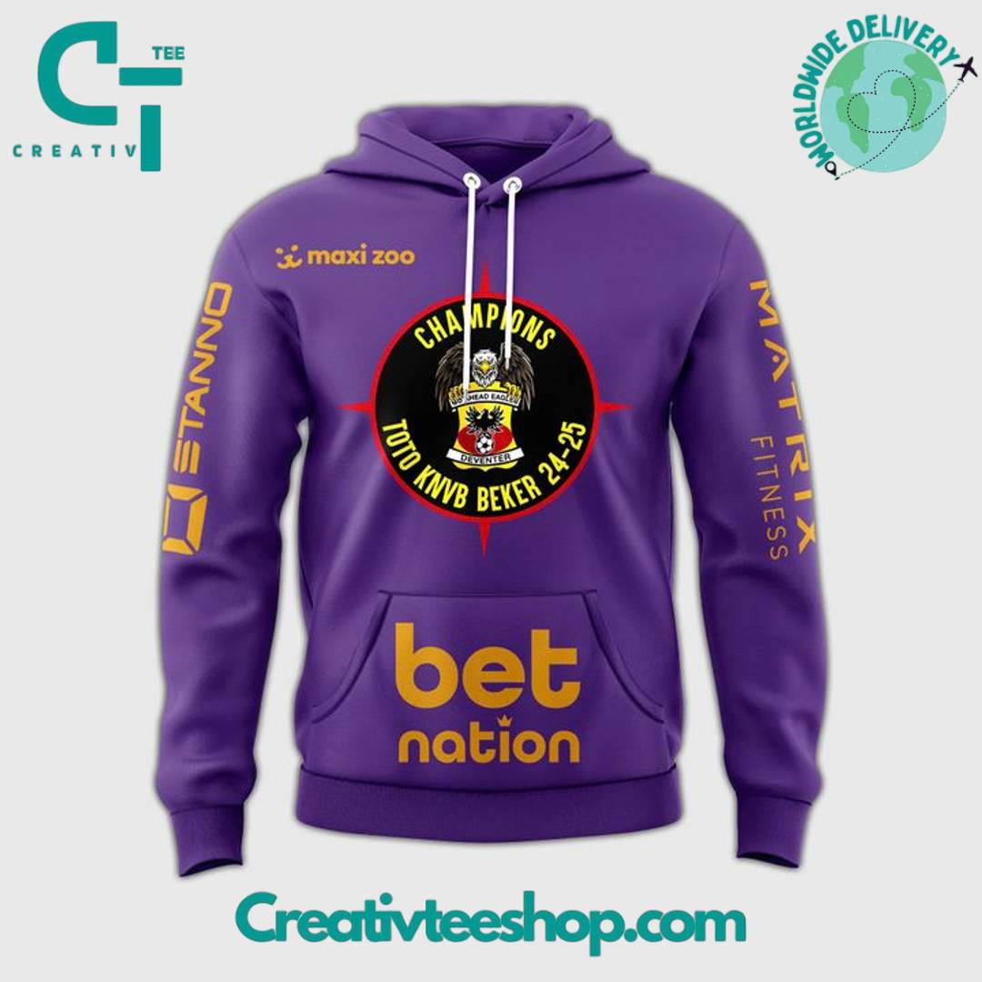 Go Ahead Eagles Bekerwinnaar Special Purple Hoodie