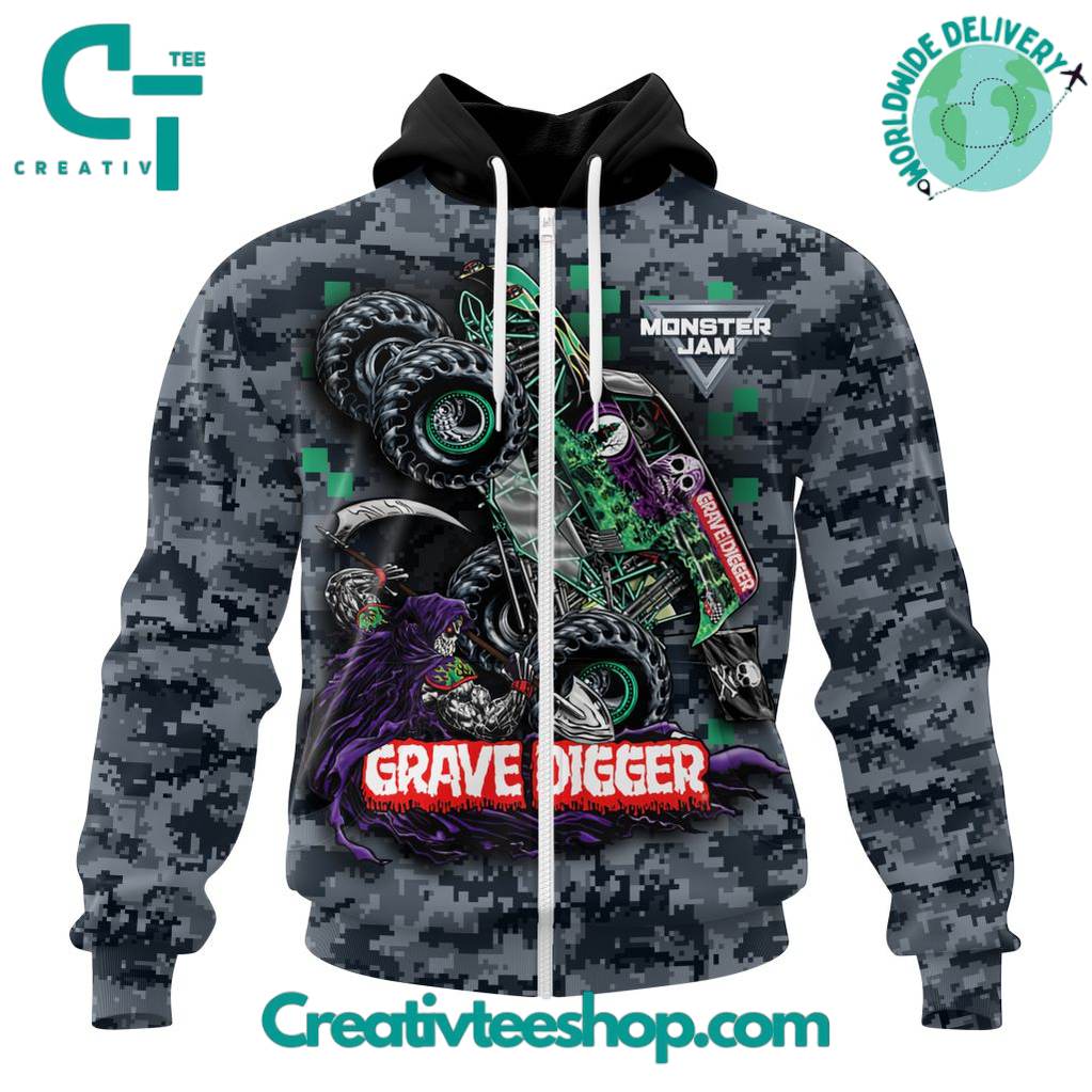 Grave Digger Monster Jam Special Design Hoodie