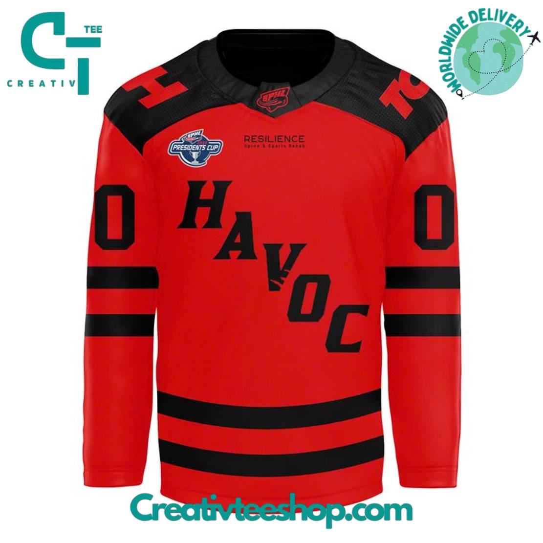 Huntsville Havoc 2025 SPHL Presidents Cup Personalized Hockey Jersey
