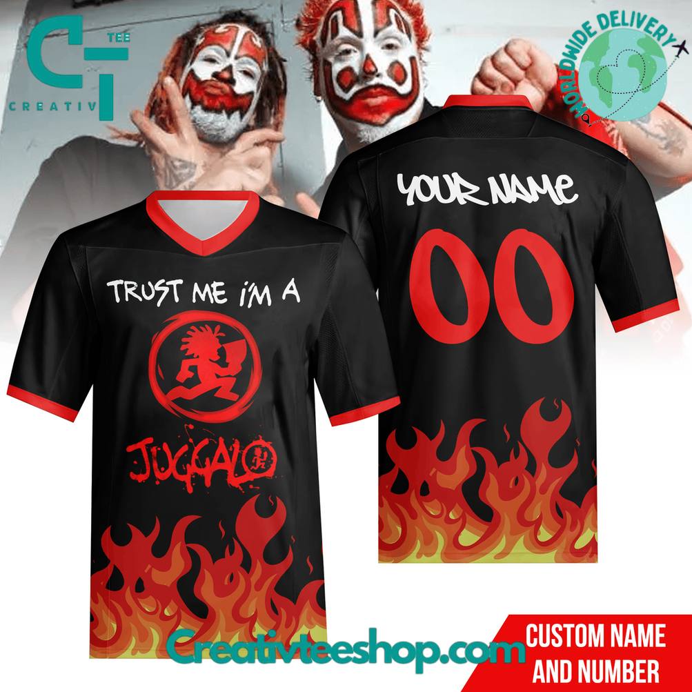 Insane Clown Posse “Trust Me I’m A Juggalo” Personalized Football Jersey
