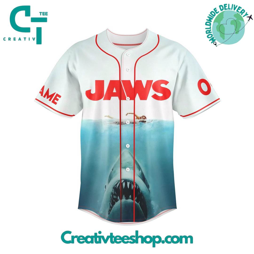 Jaws Movie Personalized Baseball Jersey