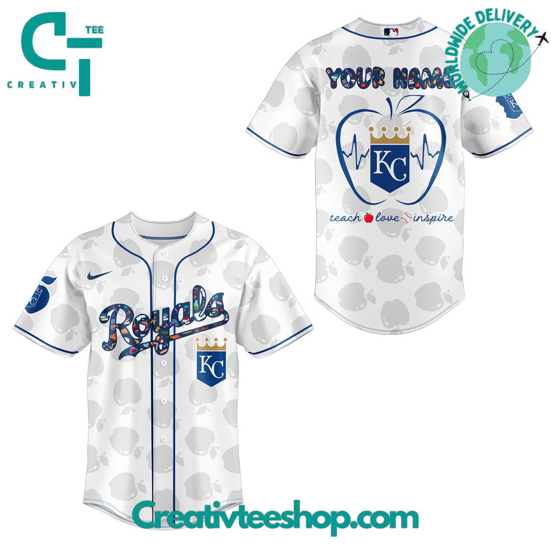 Kansas City Royals x Teacher Appreciation Personalized Baseball Jersey