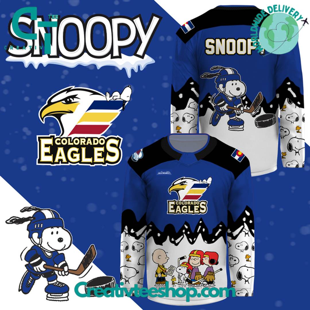 Colorado Eagles x Peanut Night “Snoopy” Special Hockey Jersey
