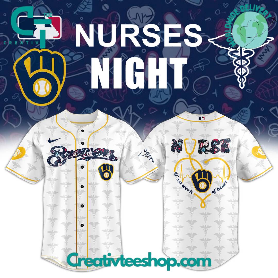 Milwaukee Brewers x Nurses Night Special Baseball Jersey