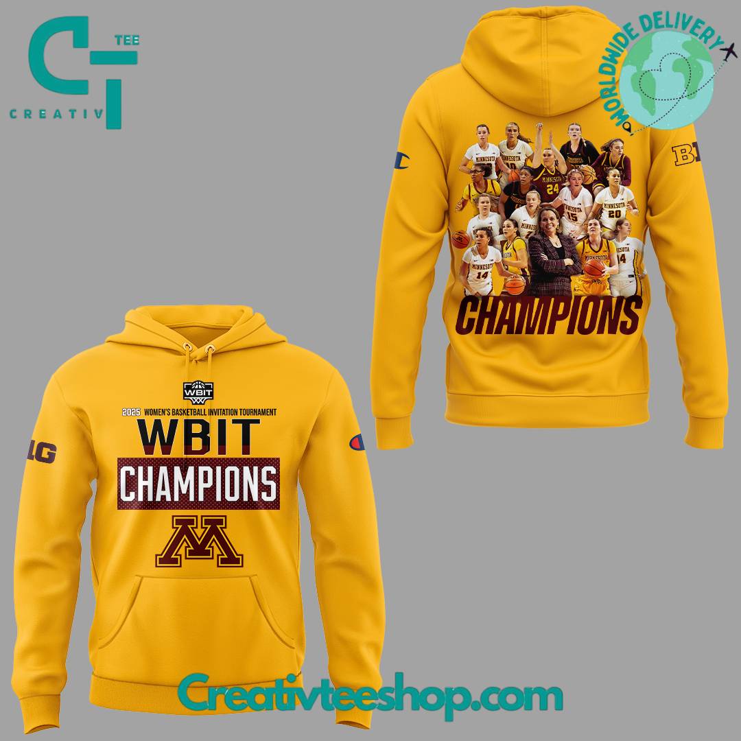 Minnesota Golden Gophers Women’s Basketball WBIT Champions Hoodie