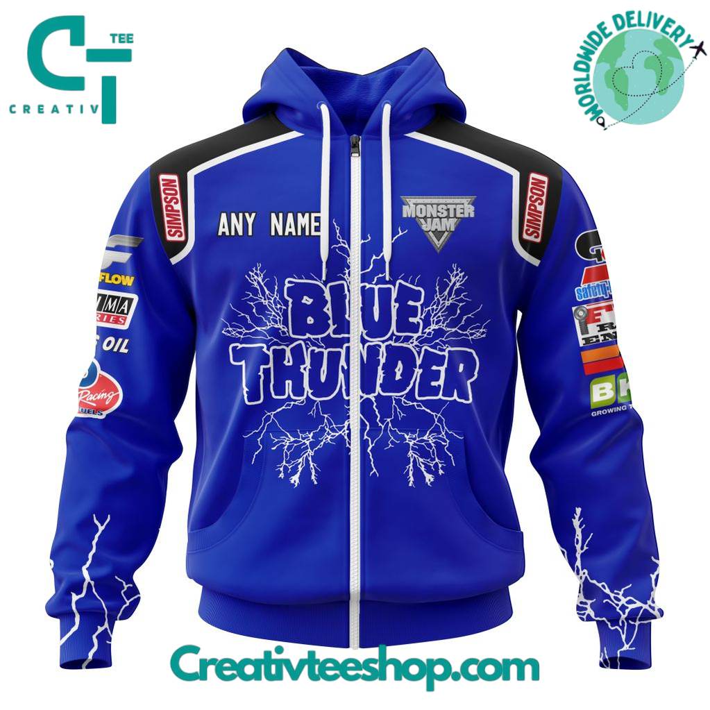 Monster Jam Blue Thunder Special Design Hoodie