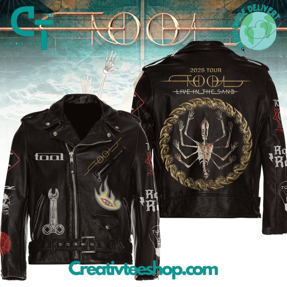 Tool Band 2025 Tour “Live in the Sand” Leather Jacket