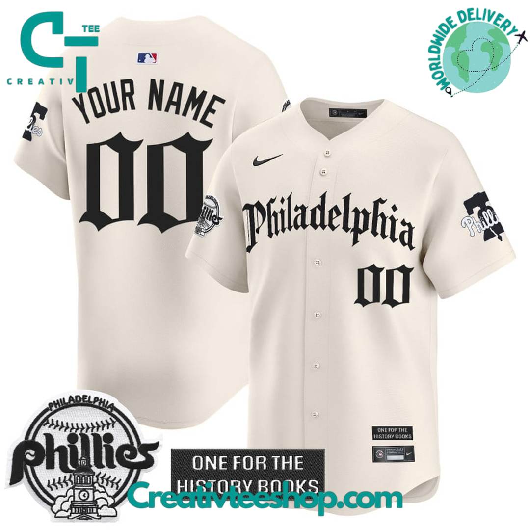 Philadelphia Phillies Retro Newspaper Edition Baseball Jersey