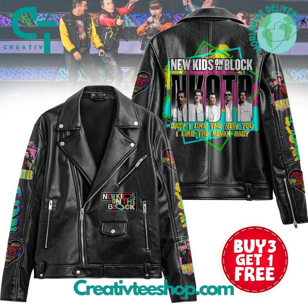 New Kids on the Block Special Black Leather Jacket