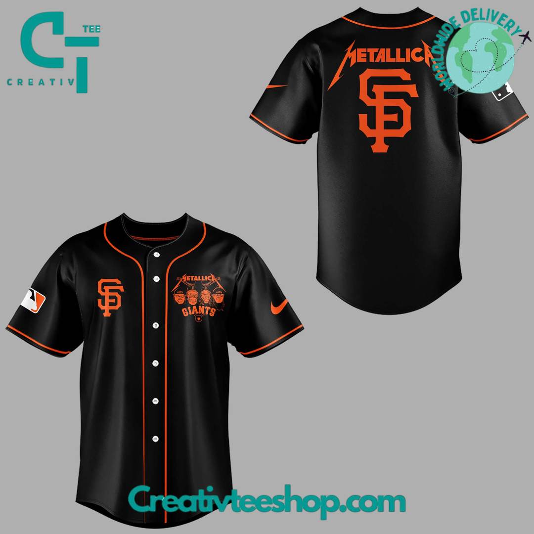 San Francisco Giants x Metallica Night Special Baseball Jersey